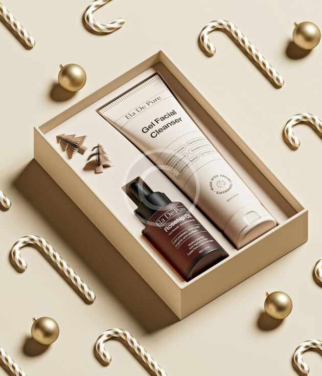 Holiday glow skincare gift set